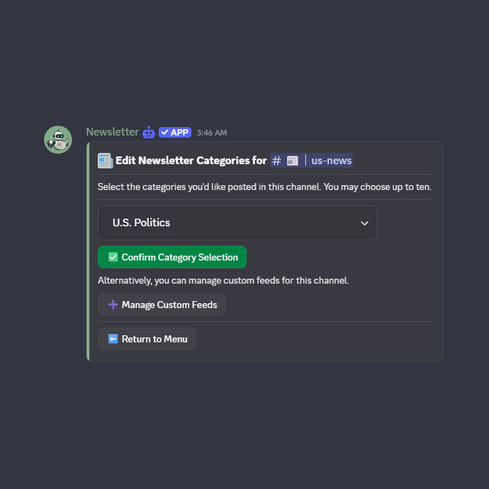 Secondary settings panel with additional configuration controls